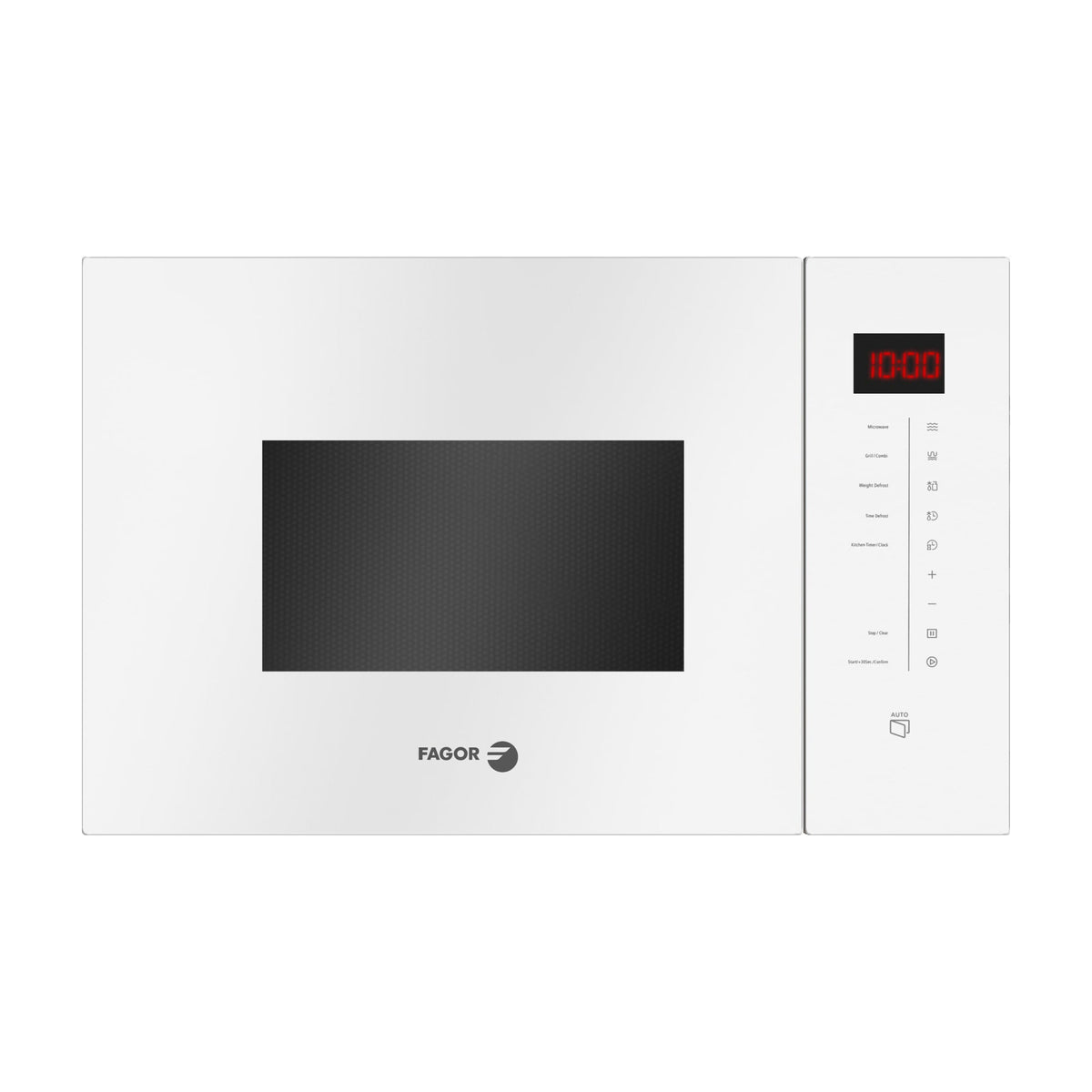 Microondas integrable Fagor 3MWB-25BTCGB de 25 l con grill, cristal blanco